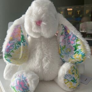 NWT Lilly Pulitzer Bunny Plush Stuffed Animal Lilly Garden Print